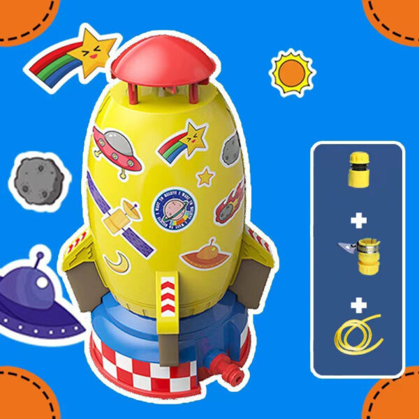 Rocket Launcher Toys Outdoor Rocket Water Pressure Lift Sprinkler Toy Fun Interaction In Garden Lawn Water Spray Toys For Kids Summer Gadgets - Image 3