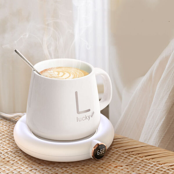 Coffee Mug Warmer Warm Coaster Smart Heating Cup Thermal Insulation Constant Temperature Coaster Heating Pad Desktop - Image 7