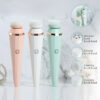 4 In 1 USB Rechargeable Electric Facial Cleansing Brush Soft Skin Care Portable Massager Face Brush Deep Cleaning Device