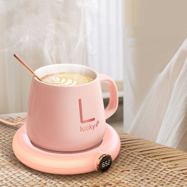 Coffee Mug Warmer Warm Coaster Smart Heating Cup Thermal Insulation Constant Temperature Coaster Heating Pad Desktop - Image 6