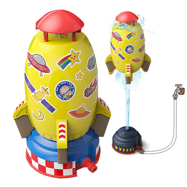 Rocket Launcher Toys Outdoor Rocket Water Pressure Lift Sprinkler Toy Fun Interaction In Garden Lawn Water Spray Toys For Kids Summer Gadgets - Image 4