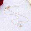Simple Fashion Gold Color Double-sided Love Pendant Necklaces Clavicle Chains Necklace Women Jewelry Valentines Day Gift - Image 6