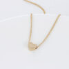 Simple Fashion Gold Color Double-sided Love Pendant Necklaces Clavicle Chains Necklace Women Jewelry Valentines Day Gift - Image 4